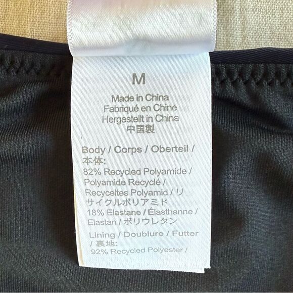 J. Crew Curved Waist Cheeky Bikini Bottom Navy Blue Size Medium NWT - Picture 11 of 11